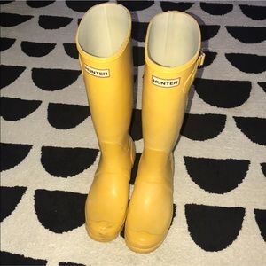 Sunshine Yellow Tall Hunter Boots